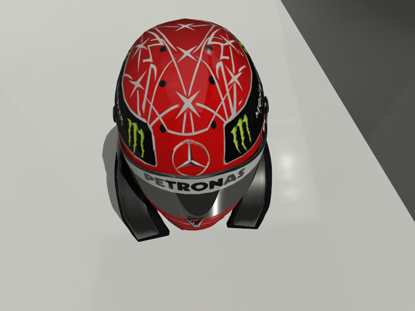 schumacher helmet 3d model - Schumacher Helmet by ouroboros888